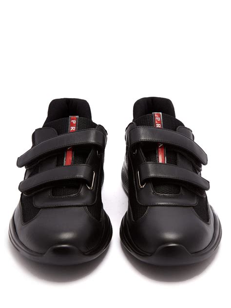 velcro strap prada sneakers|Prada America’s Cup Strap Sneakers.